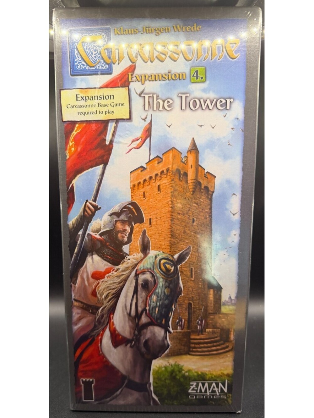 Carcassonne Expansion 4 The Tower Board Game Z-Man Games New Sealed 681706781044